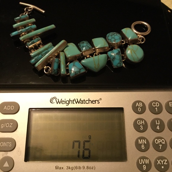 Huge Bold 3pc Artisan Genuine Turquoise .925 Stamped Sterling Trio “8 Rg’s 8 & 9 - Picture 10 of 16